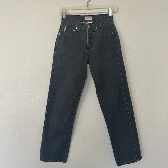 VINTAGE FADED BLACK GUESS JEANS - Picture 1 of 5
